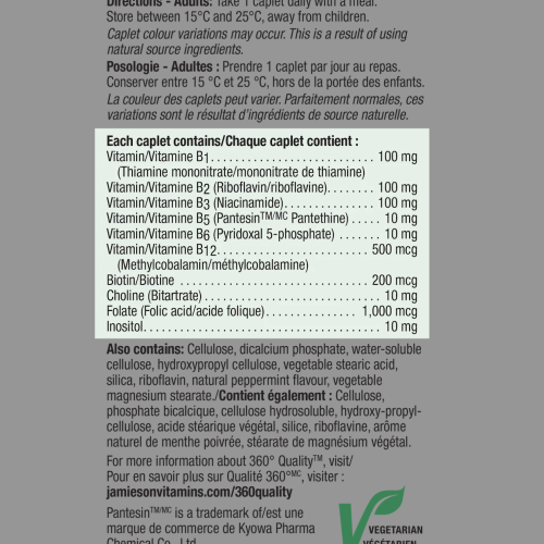 Jamieson｜增美神｜加量裝240粒｜特強長效天然維他命 B雜 B 100 ｜增強能量抗疲勞新陳代謝 (平行進口貨) (效期:06/2028*)